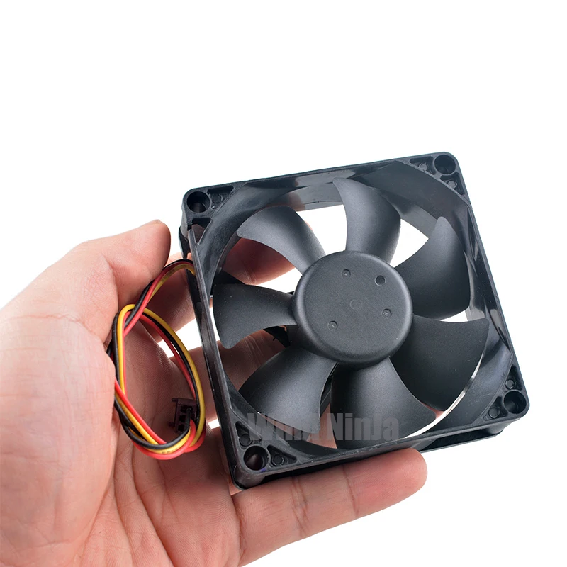 R128025SU 8cm 80mm fan 80x80x25mm DC12V 0.40A 3pin Hydraulic bearing high-speed cooling fan for chassis CPU