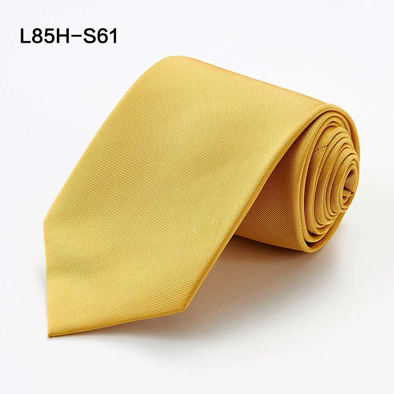 Men's Pure Silk Solid Tie 8cm Wide Classic Plain Necktie Multiple Colors Daily Business Wedding Party Accessory