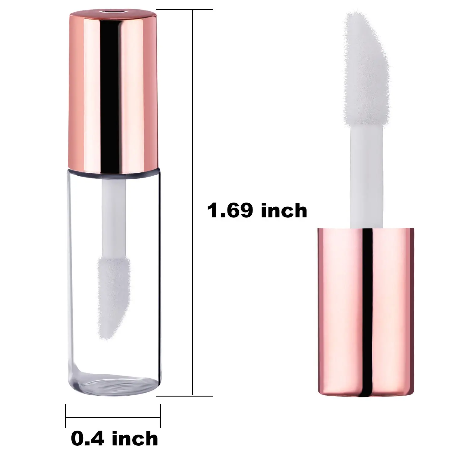 34 Stück 1,2 ml Mini Nachfüllbare Lipgloss-Tuben mit Gummi-Einsätzen für Reisen, Nachfüllen, DIY-Kosmetik, Großhandel – Detail 5