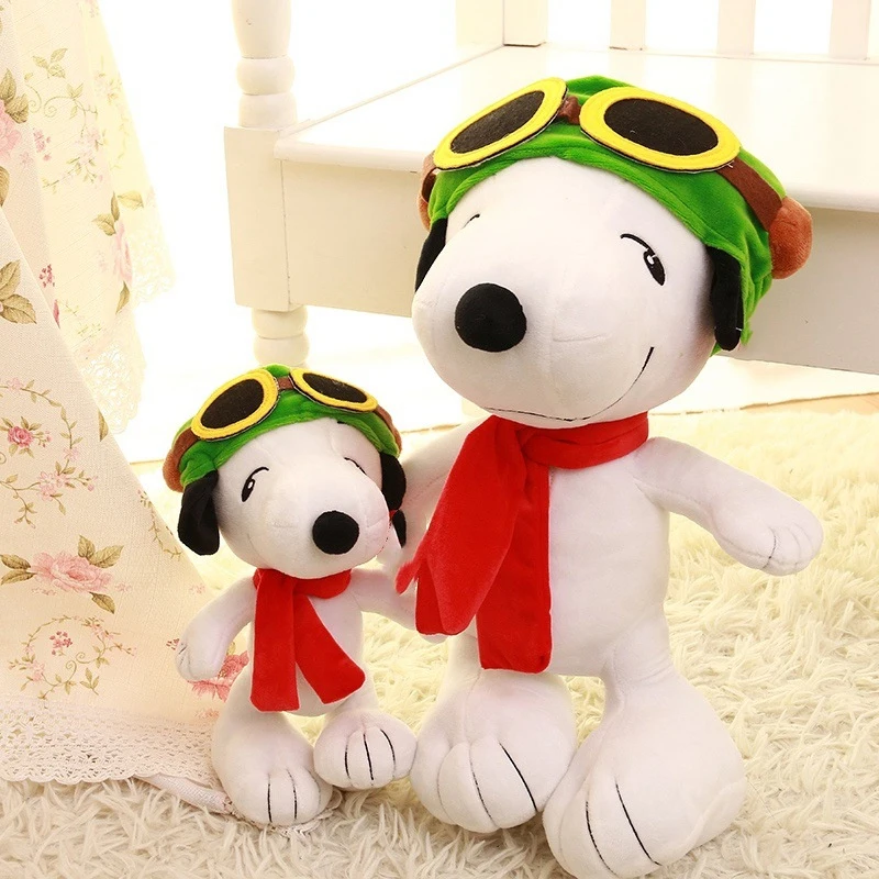 

35-50 см Снупи плюшевые игрушки пилот большой мультфильм плюшевые аниме подушка на день рождения диван спинка собака кукла мягкий подарок для детей на Рождество