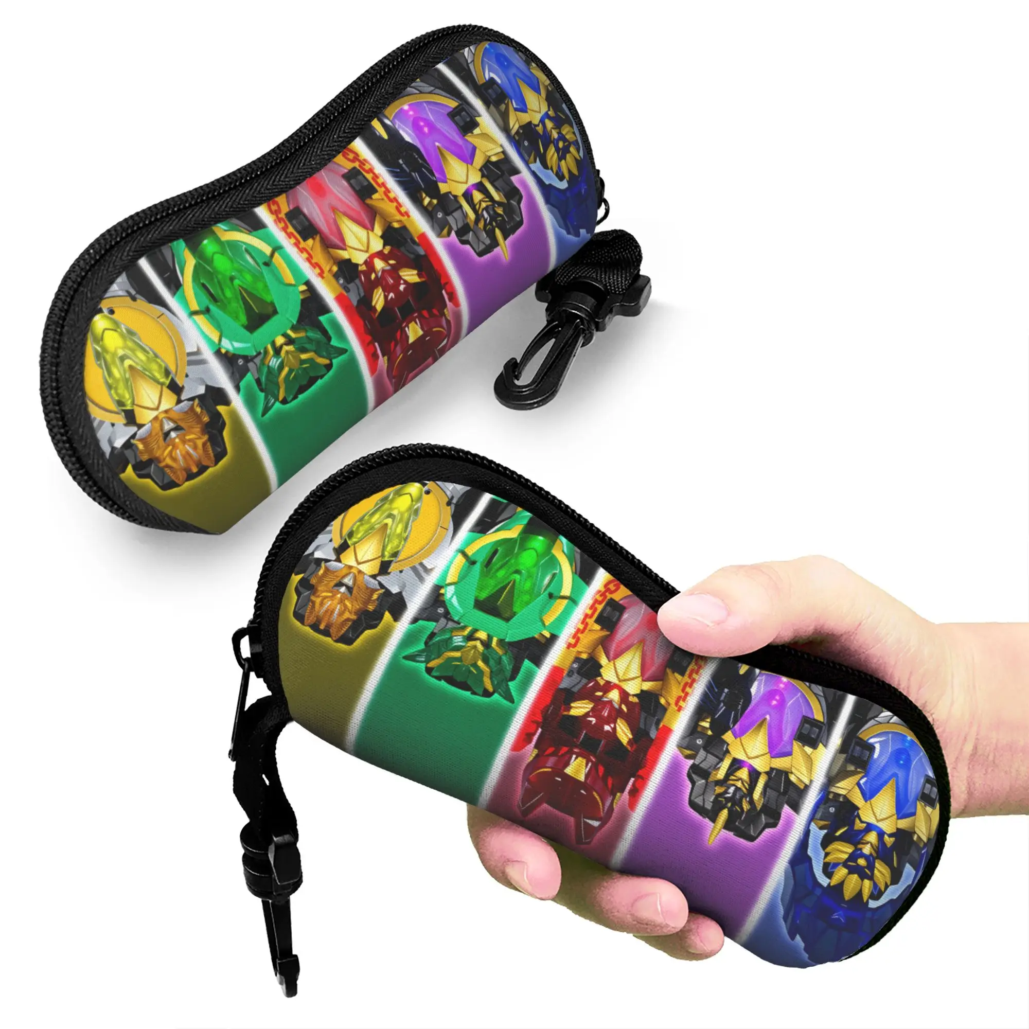 Gozyu Red Super Sentai Gozyu Blue Eyeglass Glasses Case Women Men Soft Gozyu Yellow Green Black Sunglasses Protective Pouch - view 5
