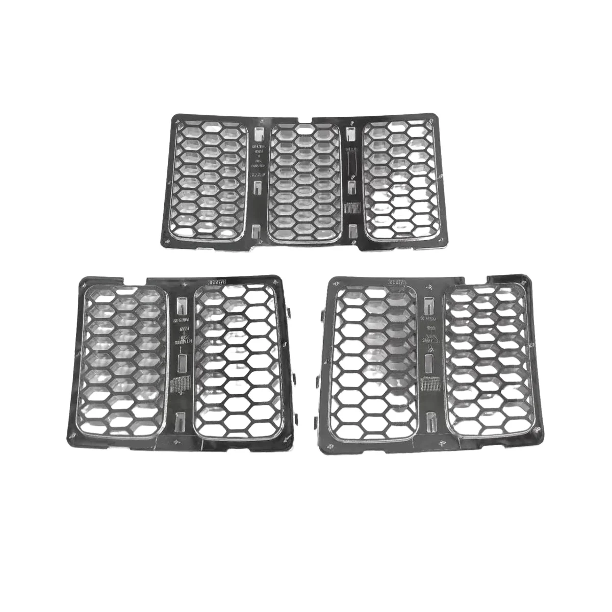 

Car Middle Mesh Grille Front Grille Inserts Trim Mesh Kit for Grand 2014-2016 Silver