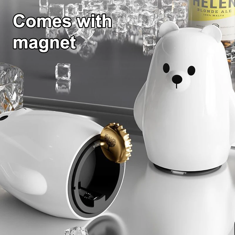 جديد الدب القطبي فتاحة الزجاجات المغناطيسية متعددة الوظائف المحمولة التلقائي فتاحات الزجاجات بار الأدوات اكسسوارات المطبخ