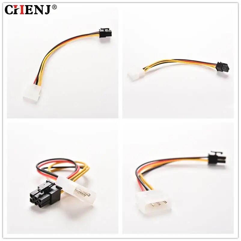 

Cable Adapter PC Video Card Connector Cable Converter Cord 1Pcs 17cm 4 Pin Molex IDE To 6 Pin PCI-E Graphic Card Power Supply