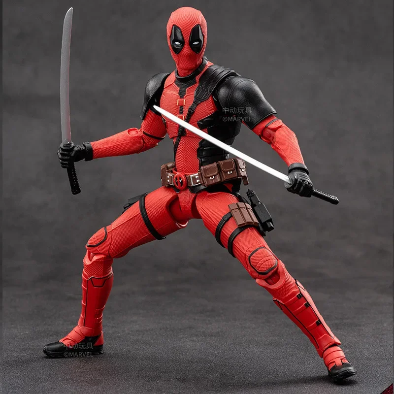 Marvel Avengers Cartoon Anime Merchandise Deadpool and Wolverine Figurines, Movable Models, Children's Toy Dolls, and Ornaments