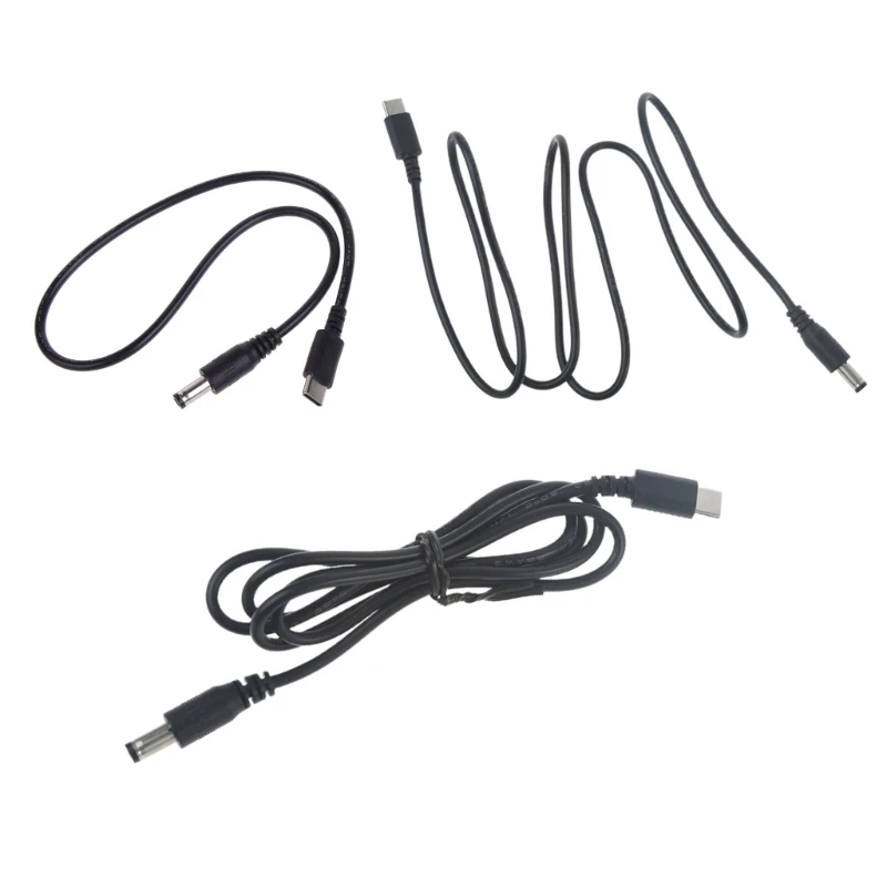 Y6U6 USB C DC5521 電源ケーブル、電子機器充電用の 5V 3A 充電コードをサポート