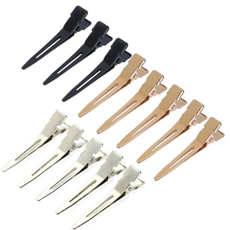 Metal Hair Clips Duckbill Clip Ladies Styling Sectioning Hairpin Clamps Curl Hair Root Fluffy Hair Clip Hairdressing Tools