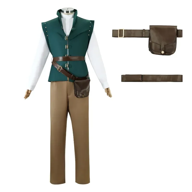 Movie Tangled Flynn Rider Costume COS Adults Suitable for Halloween Party Carnival Stage Performance Cosplay Costume Boy's Gift