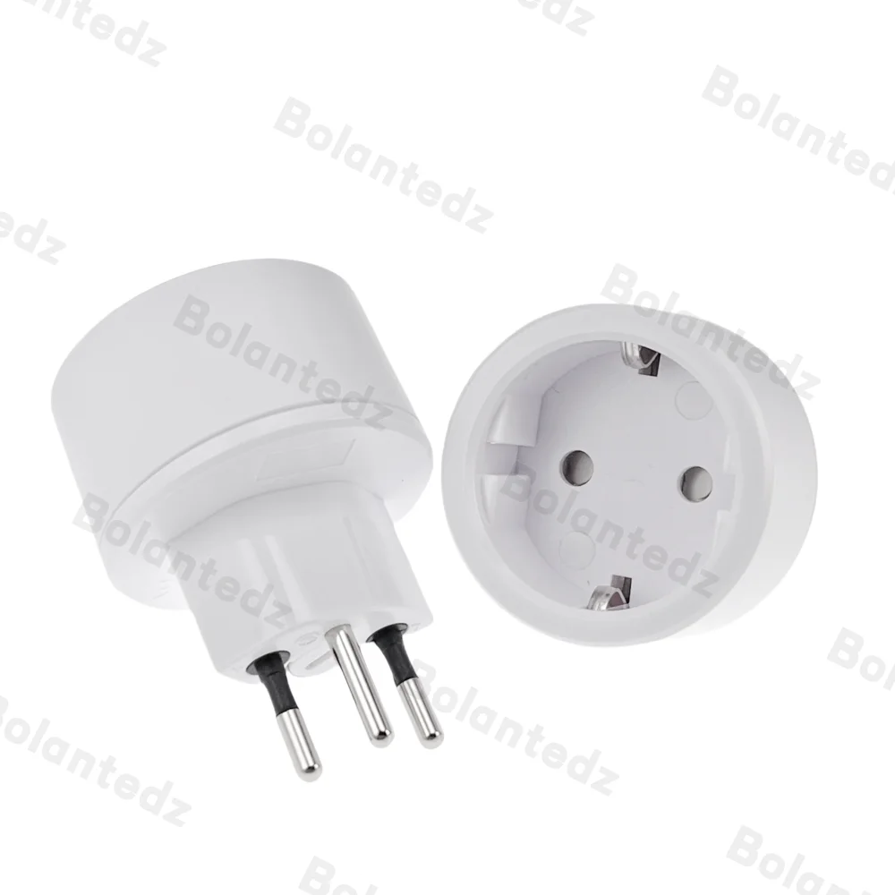 EU DE Germany socket 3 pin Swiss plugs adaptor Embedded Swiss adapter converter plug Swiss plugs turn to French plugs