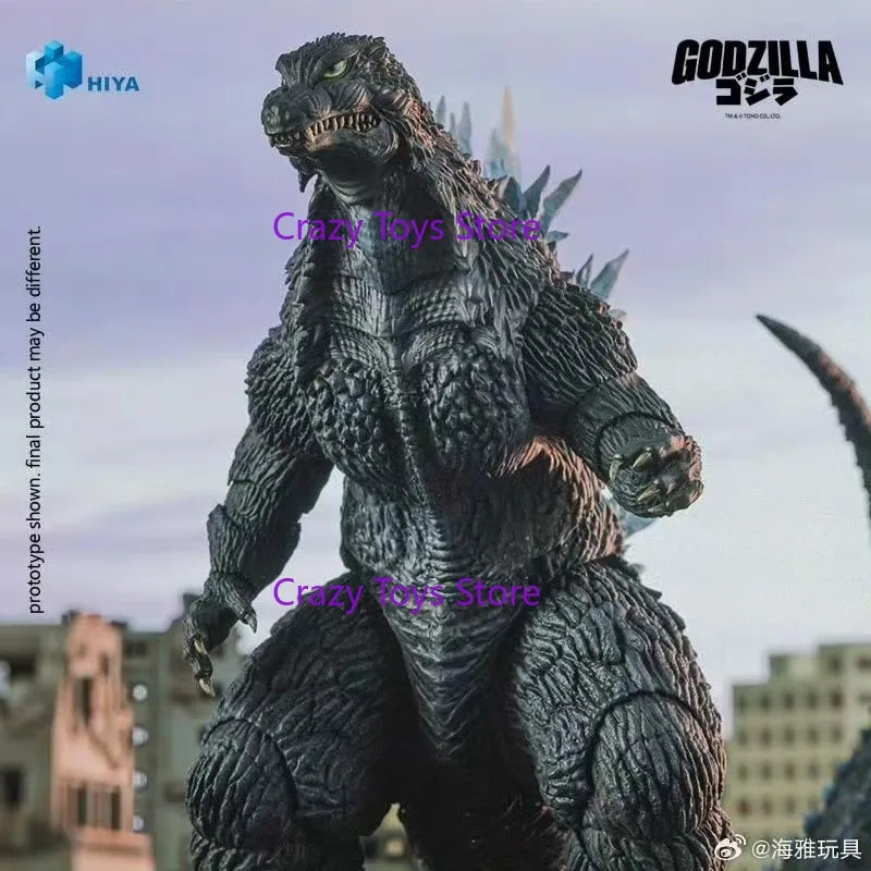 Figurki akcji HIYA 18 cm, seria Exquisite Basic, Godzilla kontra Mecha Godzilla, Godzilla z promieniem termicznym, zabawka anime, prezent - dostępne od ręki.