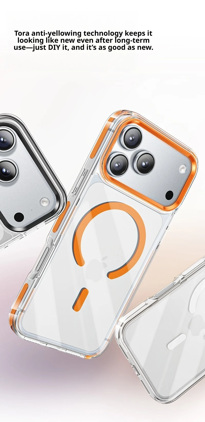 SAMZHE Magnetische Hülle für iPhone 17 Pro Max, ultradünn, sturzsichere Linsenschutz-Handyhülle für MagSafe, Premium-Design MagSafe Hüllen – Detail 5