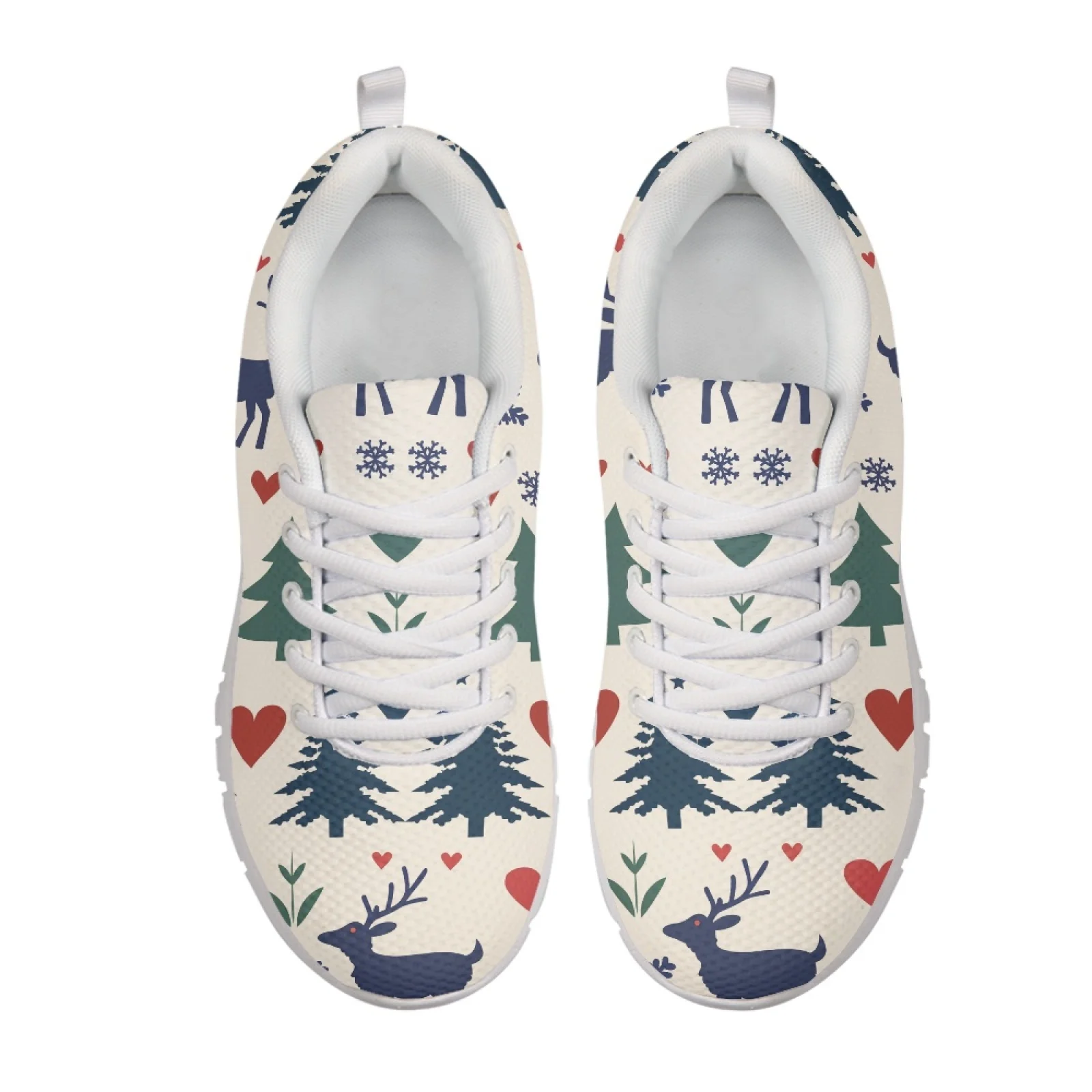 Coloranimal Snowflake Starry Sky Design Casual Running Shoes Men's Running Shoes Athletic Work Shoes for Women Womens