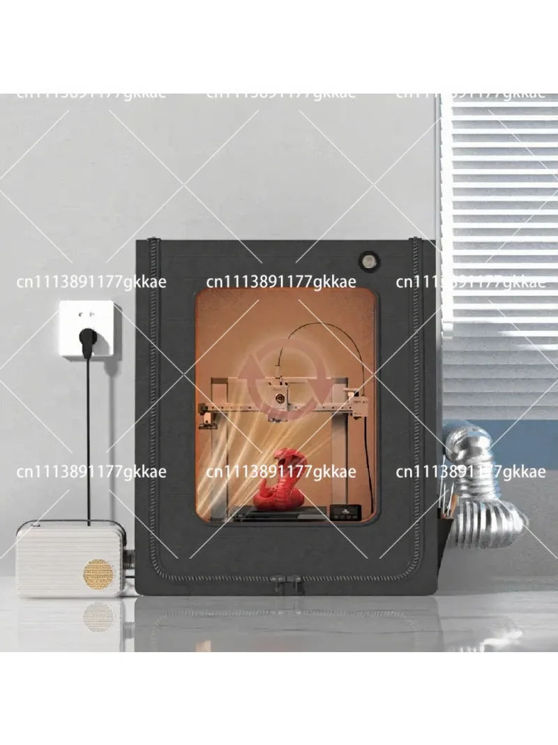 3D Printer Sealed Enclosure Box Dust Cover for A1 Mini, Exhaust Air Vent Insulated Protective Case - view 2