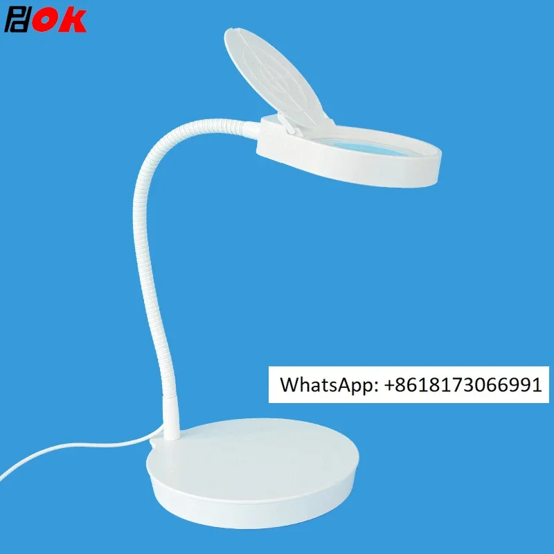 

Настольная лупа со светодиодной подсветкой 1, ремонт печатной платы мобильного телефона PD-4S, чтение для пожилых людей, живопись, вышивка, нейл-арт