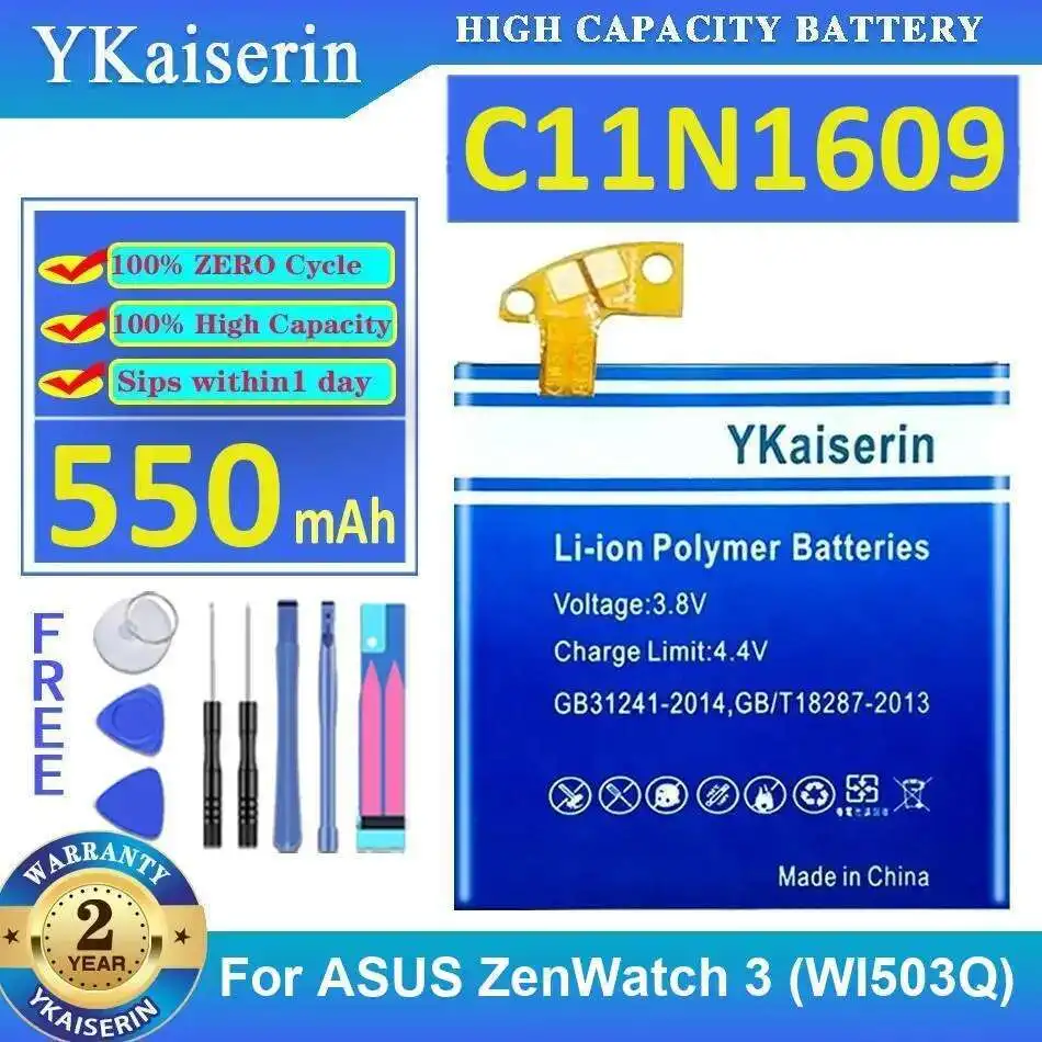 

Аккумулятор для часов Asus Zenwatch 3 WI503Q Durable 550 мАч C11N1609