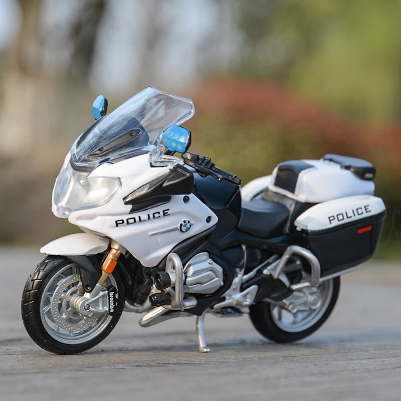 Maisto 1:18 bmw r1200 rtキャリパー警察車コレクタブルオートバイ玩具