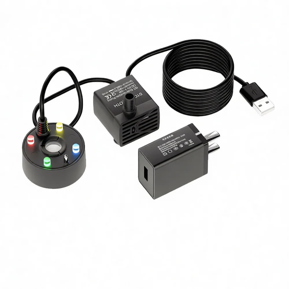 ปั๊มน้ำแบบรวม USB 5V พร้อมเครื - Terrarium Fogger Ultrasonic บทวิจารณ์และราคา