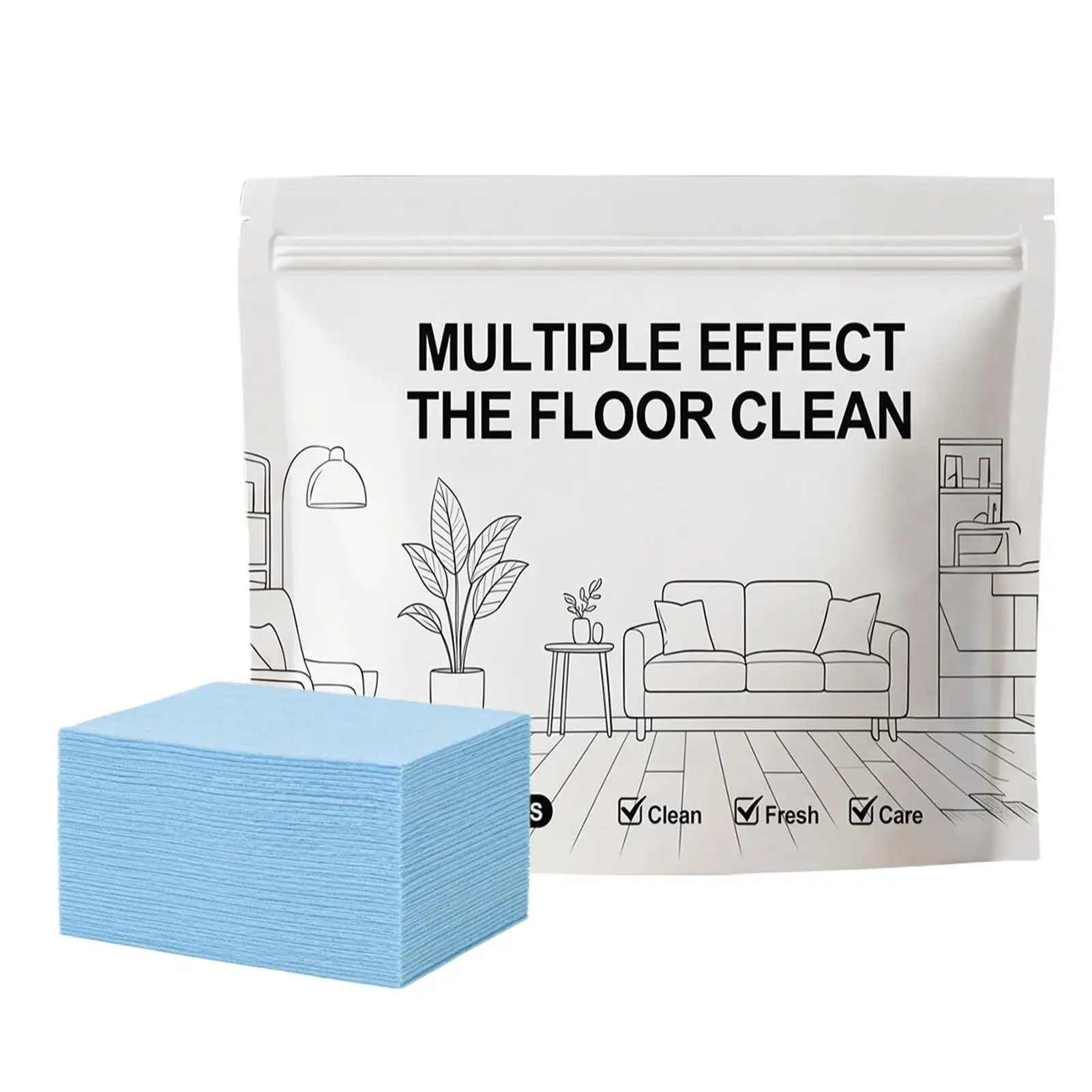 Floor Cleaner For Mopping 100-Piece Deep Clean Shine Tablets Hardwood Floor Cleaner Mop Solution For Laminate Hardwood Glass