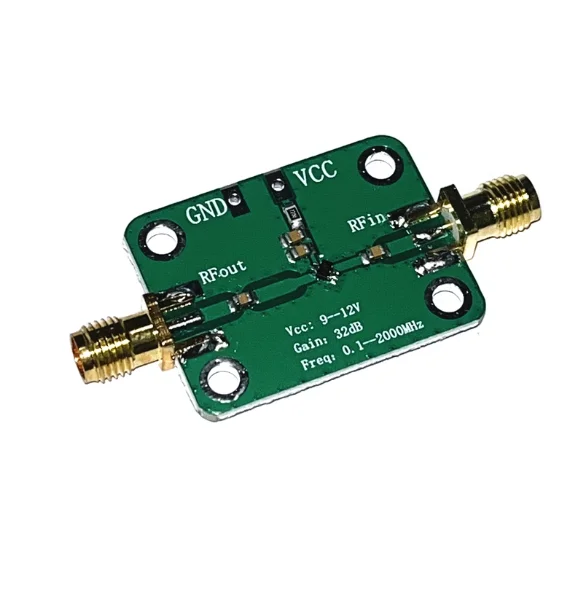 RF broadband amplifier, low noise amplifier, medium power LNA (0.1-2000MHz gain 30dB)