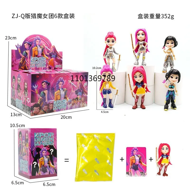 ของเล่นไวนิลตัวละครอนิเมะ KPop นักล่าปีศาจ รุ่นใหม่ ปี 2027 รูมิ มิรา โซอิ ของเล่นไวนิลแบบกล่องสุ่ม ของตกแต่ง ของขวัญคริสต์มาส