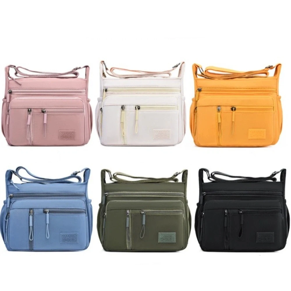 

Модная сумка-мессенджер с множеством карманов, водонепроницаемая, большой вместимости, нейлоновая, женская сумка через плечо.