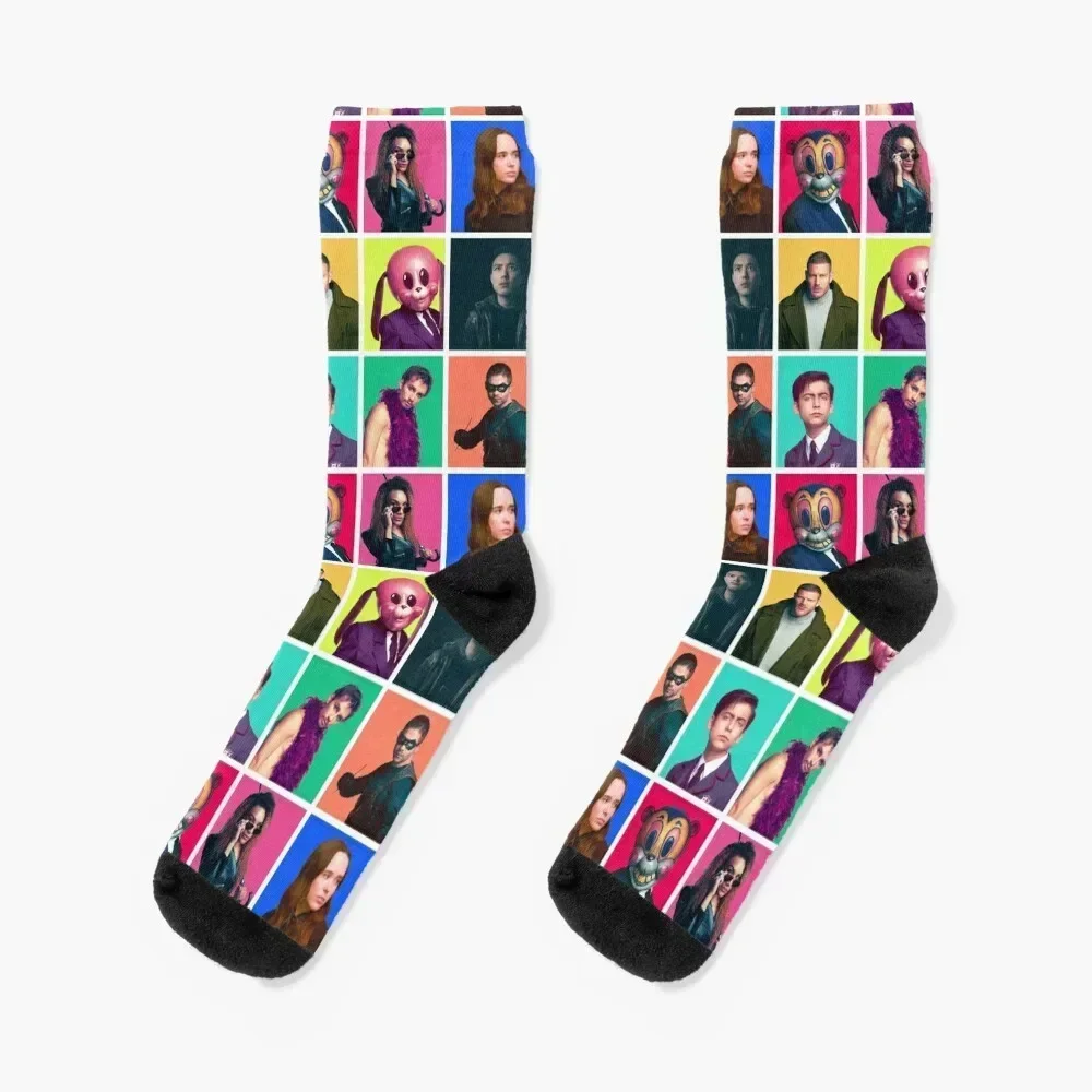 

The Umbrella Academy - Character Collage Socks cute Men's colored gym Boy Socks Women's