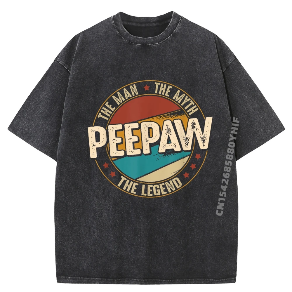 

Peepaw Shirts From Grandchildren Peepaw The Myth The Legend Clothes Graphic T Shirts Mens Vintage Washed Shirt