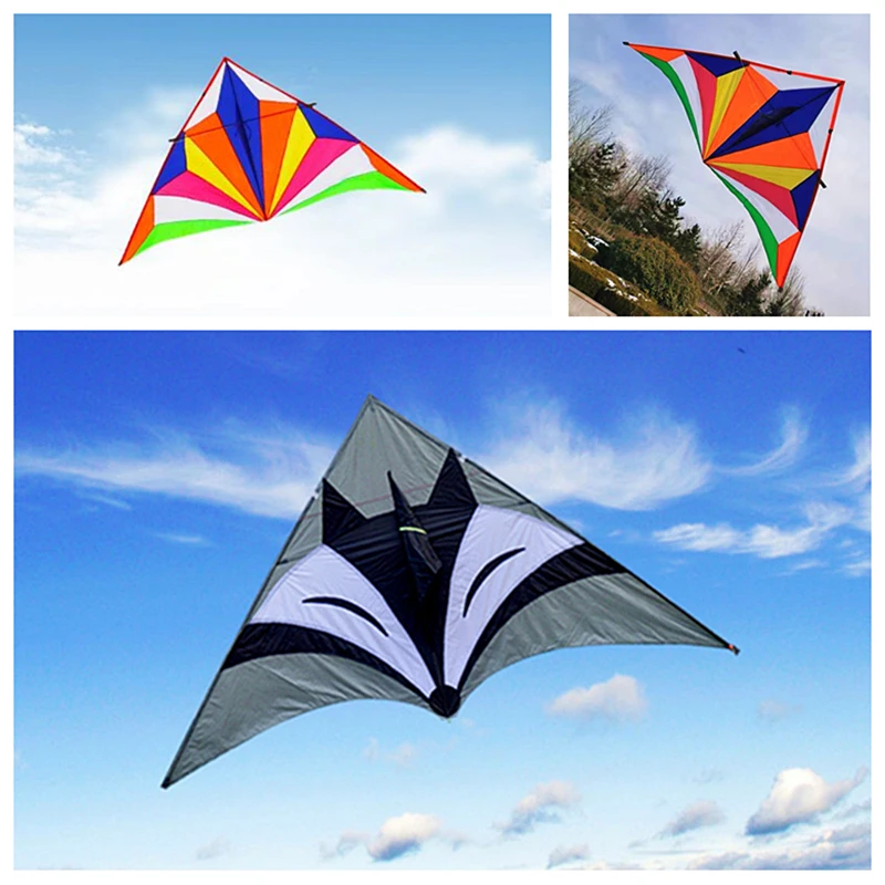 

free shipping large fox kites for adults delta kite flying outdoor sports kites ripstop nylon fabric Flying kites dragon kite