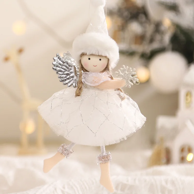 New Year 2024 Christmas Angel Dolls Xmas Tree Pendant Ornaments Navidad 2022 Christmas Decoration for Home Natal Gifts Noel Deco