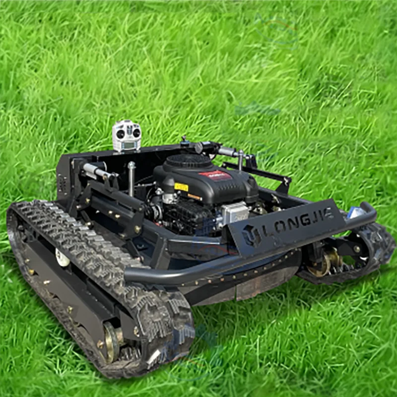 CRAWLER CROSS COUNTRY TANK LAWN MOWER FOR DAMS ORCHARDS HILLS TERRACES AND GREEN MOWING REMOTE CONTROL MOWER