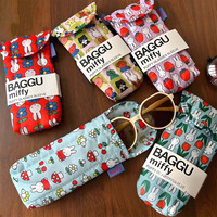 Kawaii Miffy Glasses Storage Bag Cute Rabbit Sunglasses Cartoon Sunglasses Protective Bag with Magnetic Attraction Gift Toy