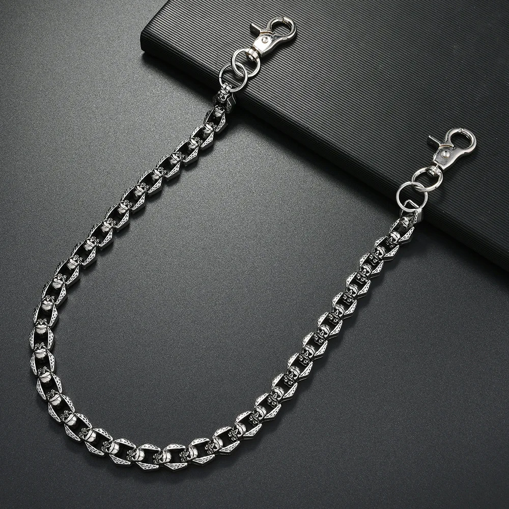 حار بيع سلسلة السراويل الجمجمة المعدنية ، الاتجاه الهيب هوب الراقية ، سلسلة الخصر نمط فاسق الظلام ، سلسلة السراويل الرجالية والنسائية