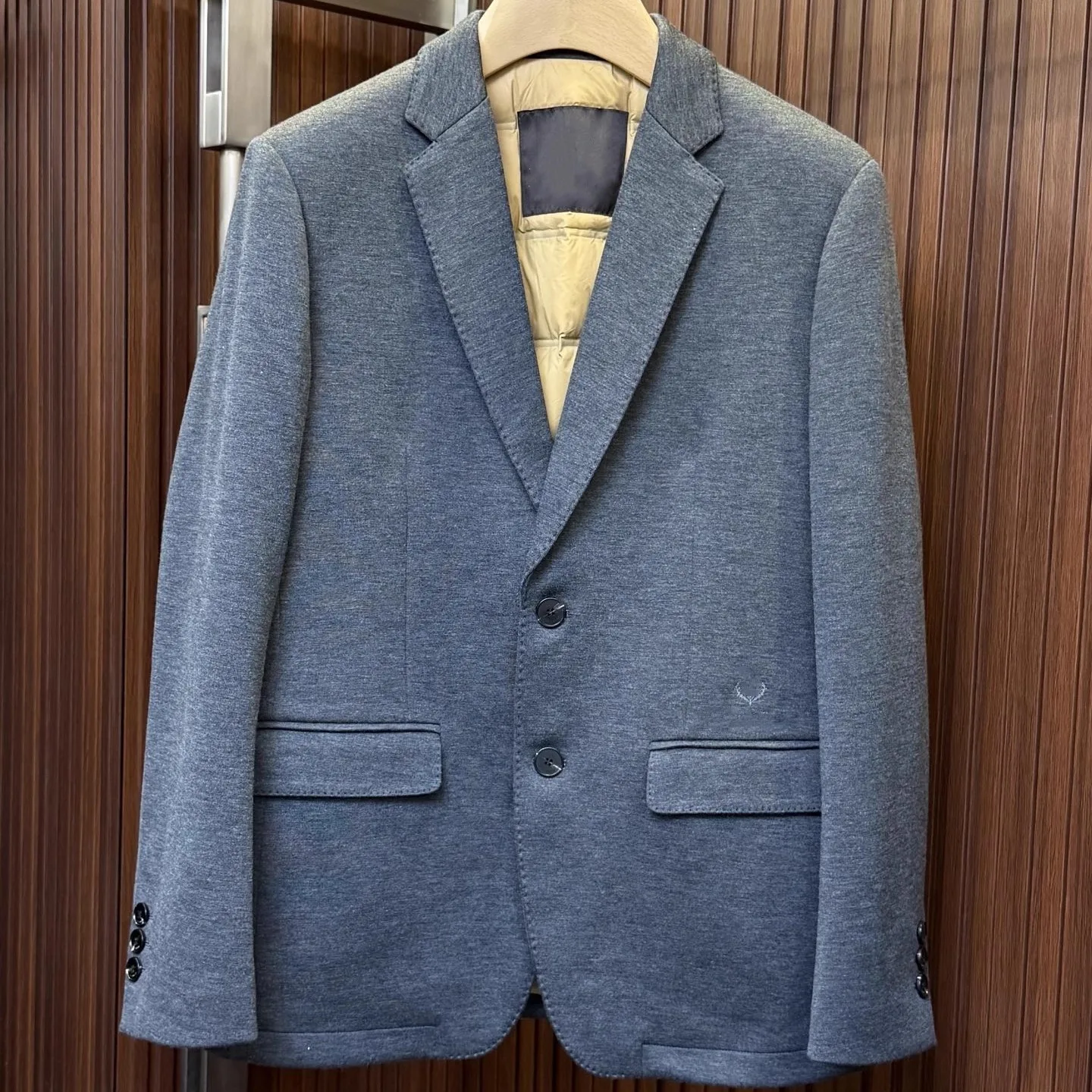 

Italian LP Casual Men's Old Money Style White Duck Down Blazer