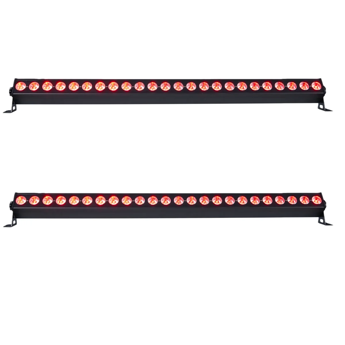 2 Stück 120W LED Bar Wall Wash Lights 4in1 RGBW Bühnenbeleuchtungseffekt DJ für Außengebäudedekoration Hochzeitsfeier