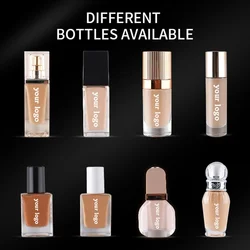 24color Matte Liquid Foundation Custom Logo Waterproof Oil Control Private Label Concealer Non-tearing Makeup Powder Cream Bulk