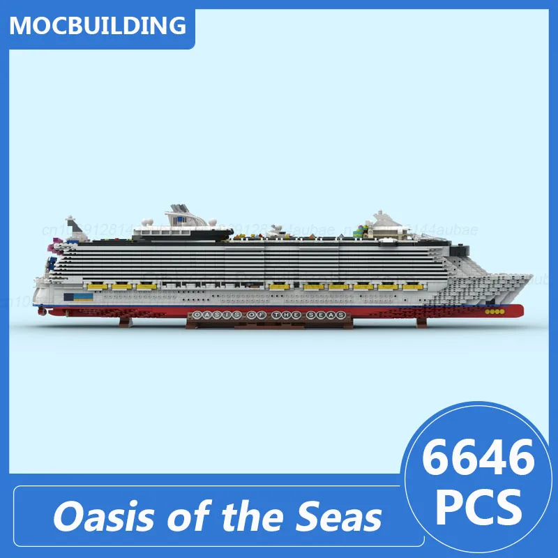 واحة البحار مبدع سياحية السفن Moc اللبنات لتقوم بها بنفسك تجميع الطوب النقل الإبداعية عرض اللعب الهدايا 6646 قطعة