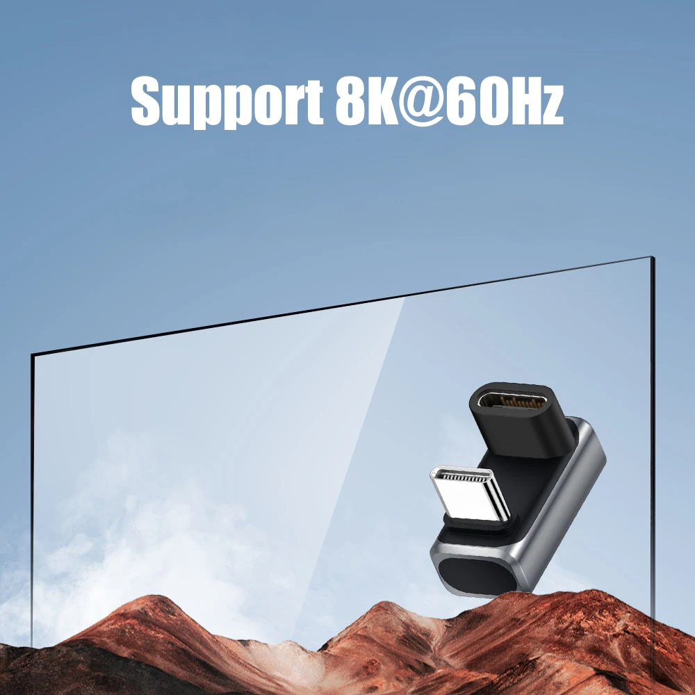 240 واط 80 جيجابت في الثانية 8K @ 60 هرتز USB C محول USB-C ذكر إلى شاحن أنثي USB4 موصل لأجهزة الكمبيوتر المحمول Thunderbolt 5/4/3 آيفون 16 برو ماكس ماك
