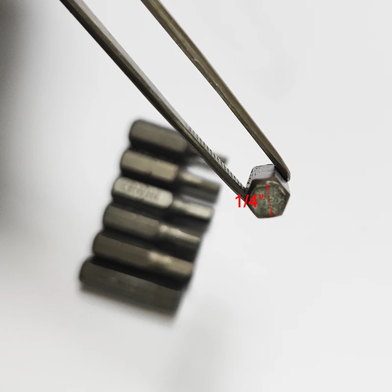 7Pcs 1/4" 25mm Hex H2-H6 Screwdriver Bit Set Repair Tools Screwdrivers Kit Hex Shank Drill Bit For Power Household Hand Tools