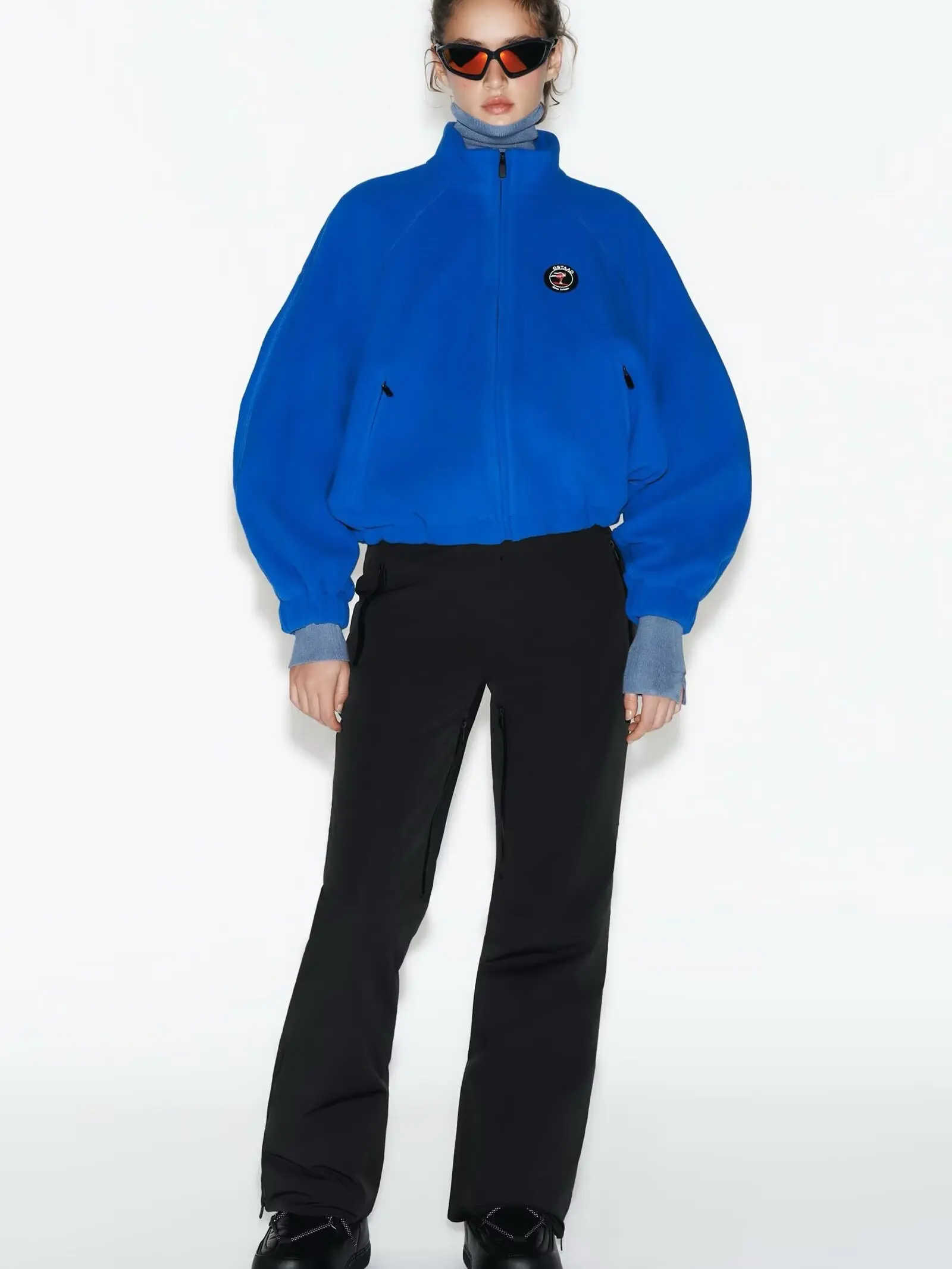 

Новинка весенней коллекции: Женская повседневная лыжная куртка свободного кроя с длинными рукавами, мягкая на ощупь, универсальная верхняя одежда с воротником-стойкой и застежкой-молнией