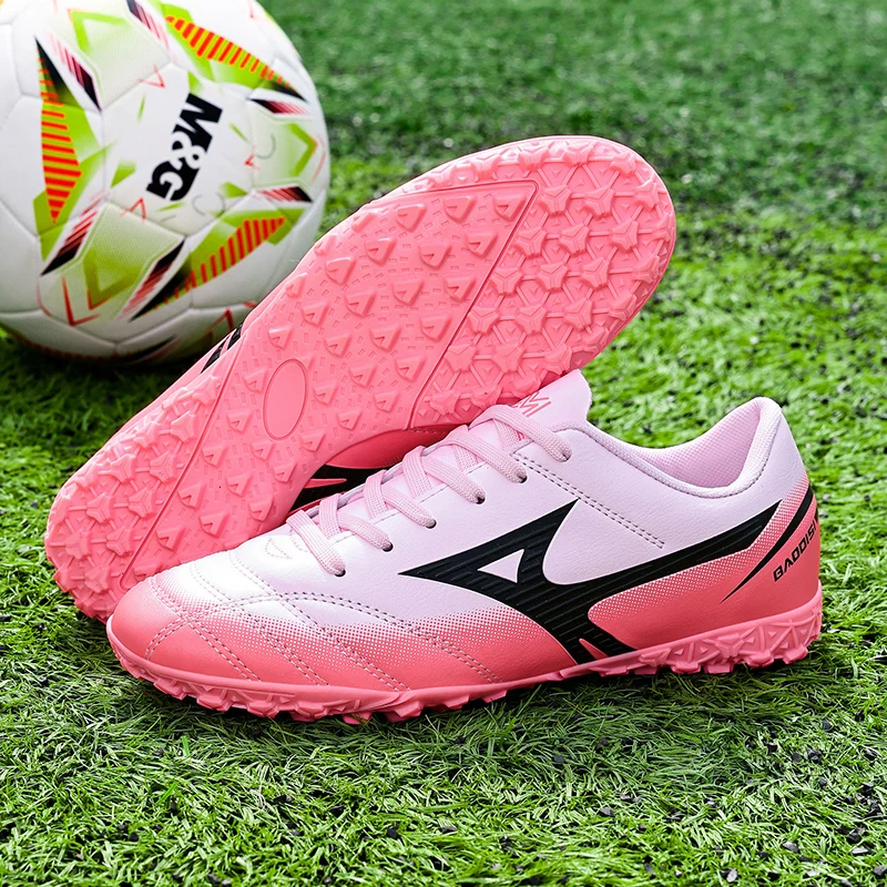 

Children Unisex TF Short Stud Football Cleats Comfort Anti Slip Breathable Outdoor Grass Field Training Soccer Boots