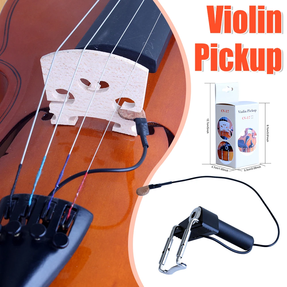 

High Quality Violin Pickup Electric Acoustic Violin Pickup Violin Accessories Electronic Organ Instant Authentic Acoustic Sound