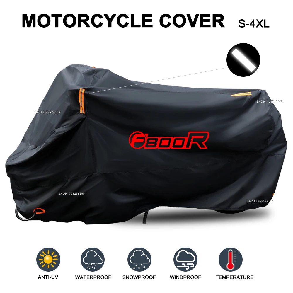 

Motorcycle Cover Waterproof Outdoor All Season Dustproof UV Protective Moto Rain Cover for F800R F800 R