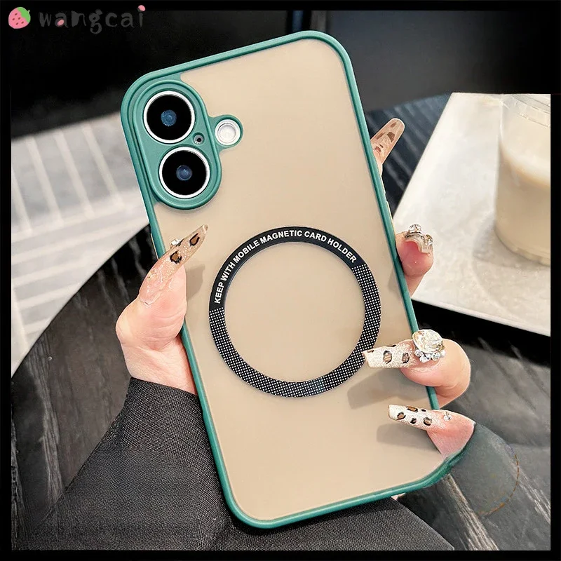 Magnetic Matte Phone Case For Vivo X90 X80 X70 X60 X50 T1 Pro T2X T1X Y75 Y73 Y72 Y52S Y18 4G 5G Clear Skin Feel Lens Protection