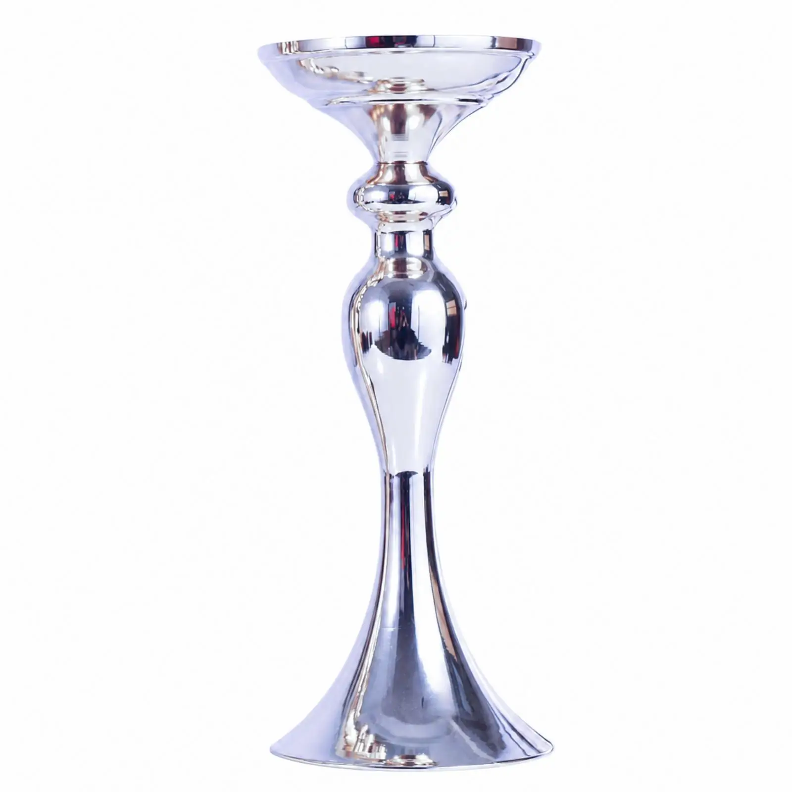 Pedestal Stand with Dish Top Elegant Tabletop Floral Stand Centerpiece Riser Metal Decorative for Florists, Weddings