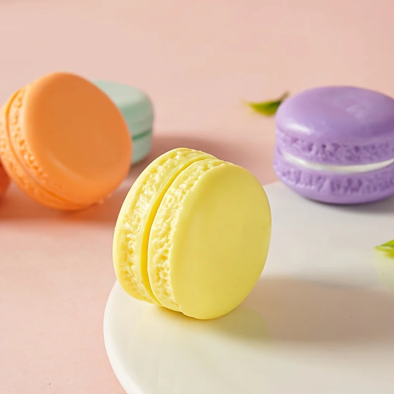 3 Stück 3,5 cm realistische gefälschte Macaron-Modellbonbons – französische Dessert-Requisite aus PVC für Präsentation, Fotografie, Partydekoration und TikTok-Videos – Detail 12