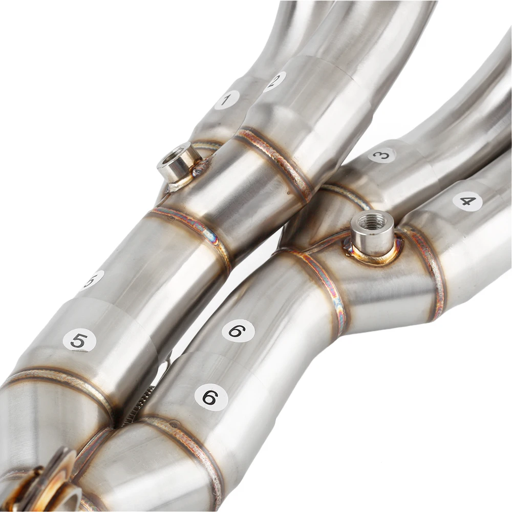For Honda CBR 1000RR-R SP / Fireblade 2020 - 2023 Escape Motorcycle Exhaust Muffler Header Link Pipe 51MM Slip-on view 3