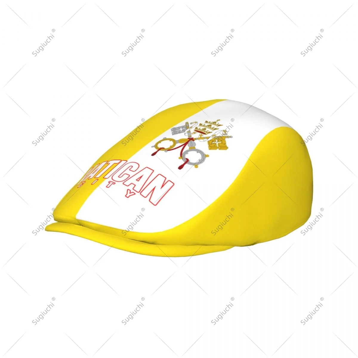 Forward cap Vatican City Flag Men Women Flat Newsboy Driving Hat Cap Short Brim for Driving Daily visors hat
