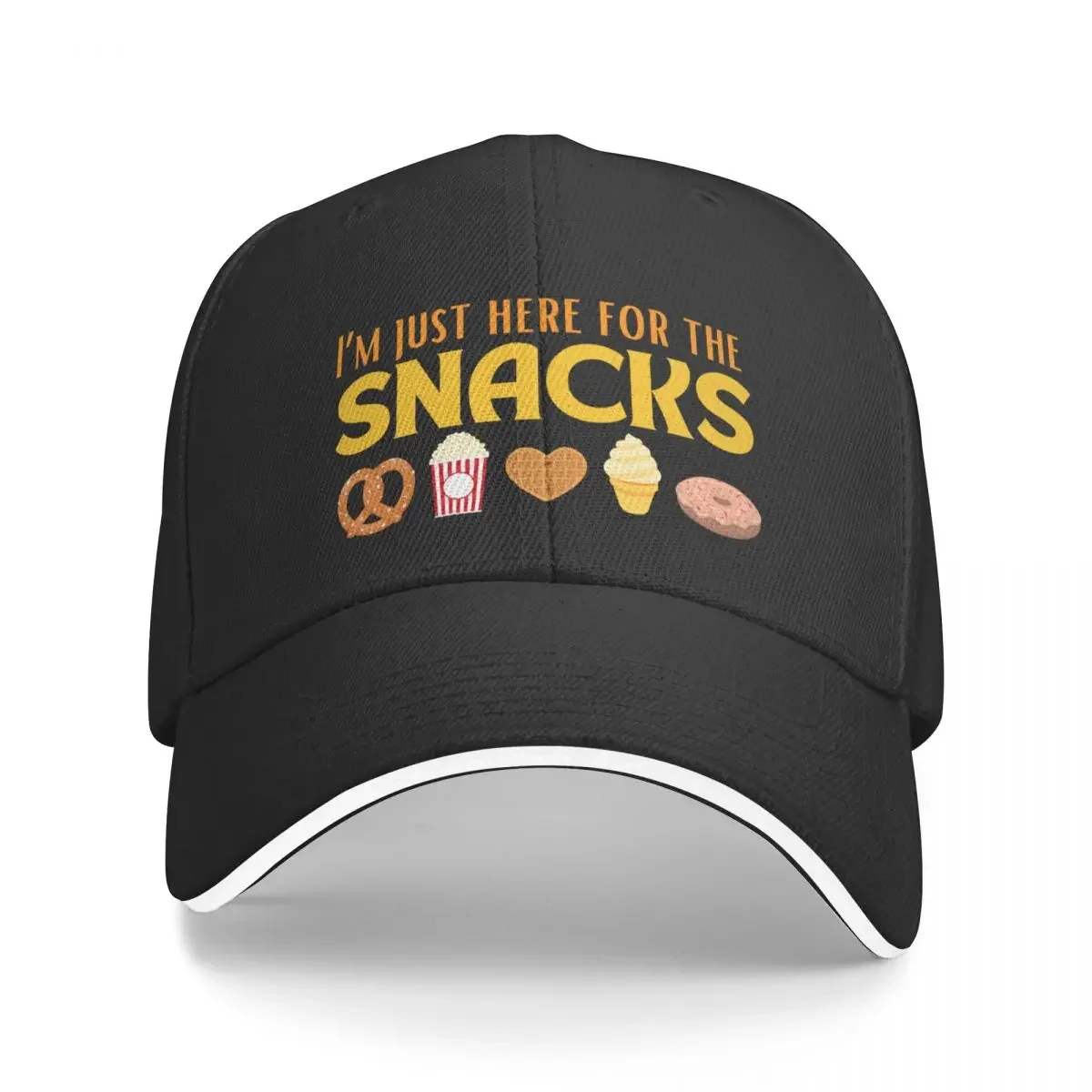 New I'm just here for the snacks Baseball Cap Sun Hat For Children cute New In The Hat tea hats Male Cap Women's