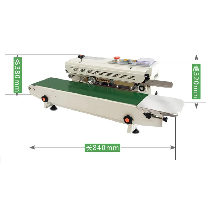 Enhanced FR-770 continuous automatic film sealing machine aluminum foil bag non-woven kraft paper bag printing sealing machine