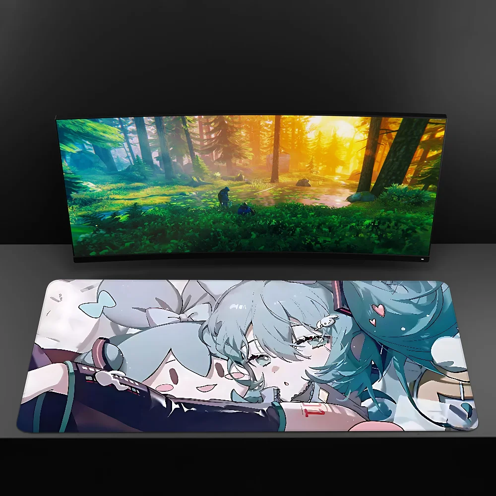 H-Hatsune M-Miku Mousepad Mousepad Novidades Grande Gaming Mousepad L XL XXL Gamer Mouse Pad Tamanho Para Teclados Tapete